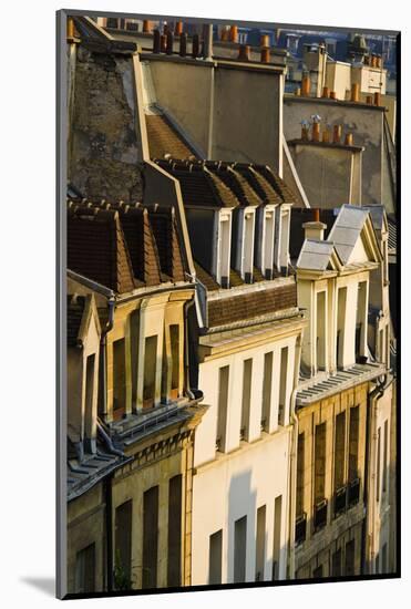 Morning Light on Houses in the Latin Quarter, Paris, France-Russ Bishop-Mounted Photographic Print