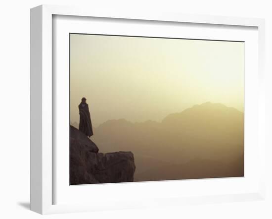 Morning Light on Moses' Mountain Pilgrim, Egypt-Michele Molinari-Framed Photographic Print