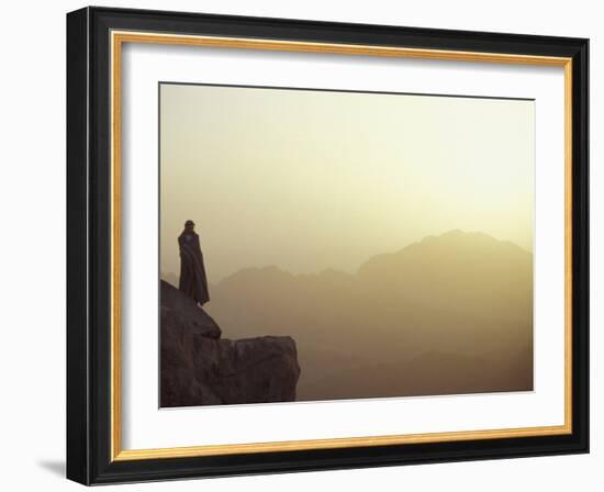 Morning Light on Moses' Mountain Pilgrim, Egypt-Michele Molinari-Framed Photographic Print