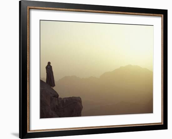 Morning Light on Moses' Mountain Pilgrim, Egypt-Michele Molinari-Framed Photographic Print