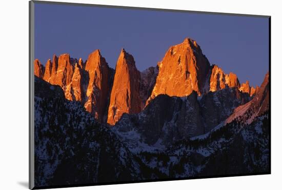 Morning Light on Mount Whitney-Paul Souders-Mounted Photographic Print