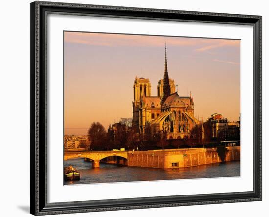 Morning Light on Notre Dame, Paris, France-Walter Bibikow-Framed Photographic Print