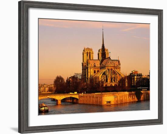 Morning Light on Notre Dame, Paris, France-Walter Bibikow-Framed Photographic Print