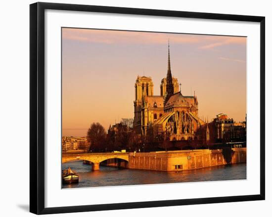 Morning Light on Notre Dame, Paris, France-Walter Bibikow-Framed Photographic Print