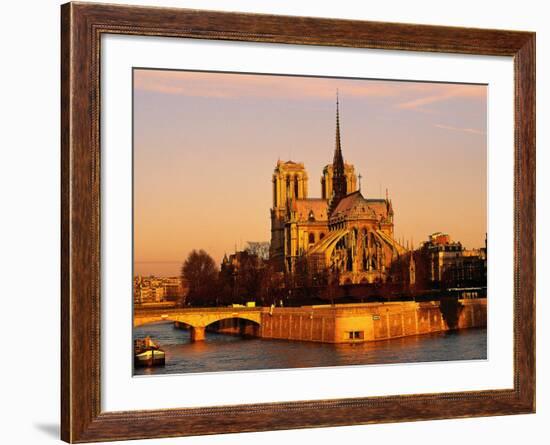 Morning Light on Notre Dame, Paris, France-Walter Bibikow-Framed Photographic Print