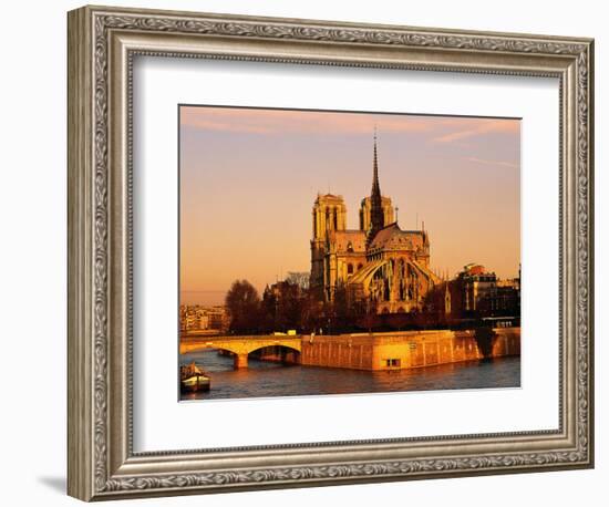 Morning Light on Notre Dame, Paris, France-Walter Bibikow-Framed Photographic Print