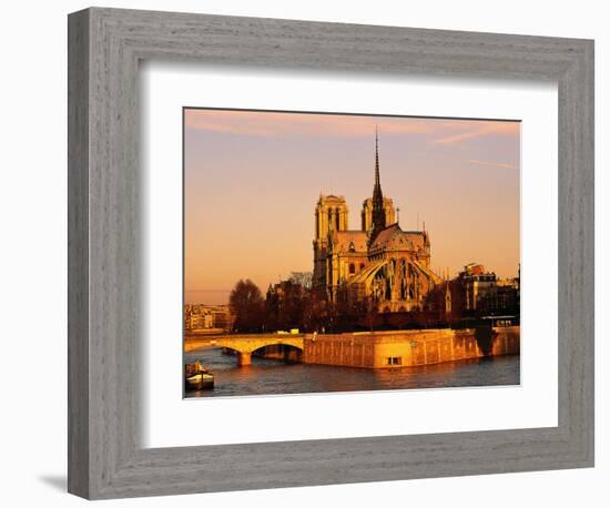 Morning Light on Notre Dame, Paris, France-Walter Bibikow-Framed Photographic Print