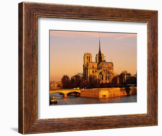 Morning Light on Notre Dame, Paris, France-Walter Bibikow-Framed Photographic Print