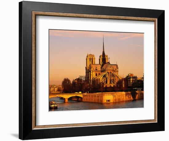 Morning Light on Notre Dame, Paris, France-Walter Bibikow-Framed Photographic Print