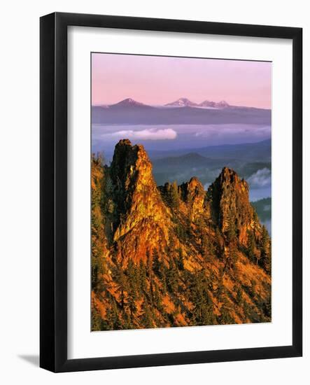 Morning Light on Paulina Peak-Steve Terrill-Framed Photographic Print