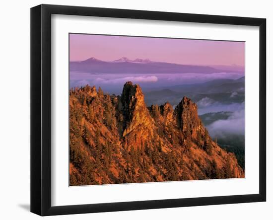 Morning Light on Paulina Peak-Steve Terrill-Framed Photographic Print