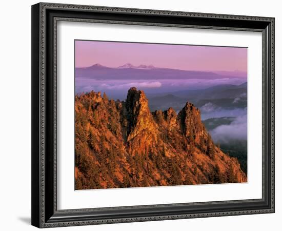 Morning Light on Paulina Peak-Steve Terrill-Framed Photographic Print