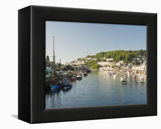 Morning Light on the River Looe at Looe in Cornwall, England, United Kingdom, Europe-David Clapp-Framed Premier Image Canvas