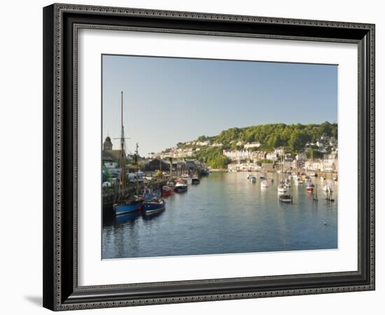 Morning Light on the River Looe at Looe in Cornwall, England, United Kingdom, Europe-David Clapp-Framed Photographic Print