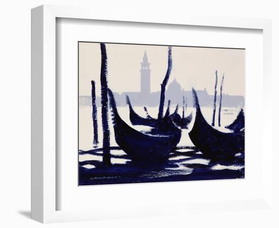 Morning Light, Venice (W/C on Paper)-Laurence Fish-Framed Giclee Print