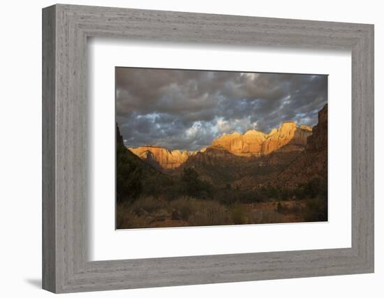 Morning light, Zion National Park-Ken Archer-Framed Photographic Print