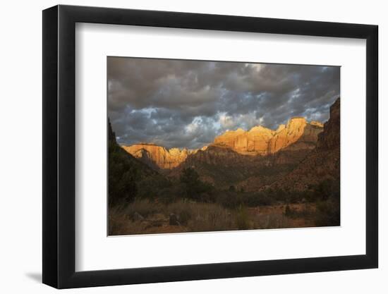 Morning light, Zion National Park-Ken Archer-Framed Photographic Print