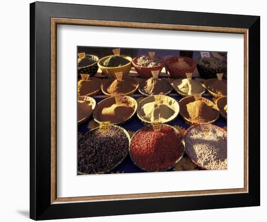 Morning Market Scene in Old Town Nice, France-Connie Ricca-Framed Photographic Print