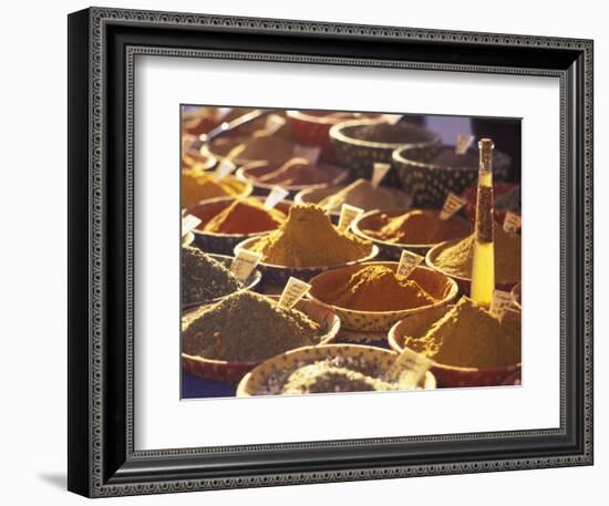 Morning Market Scene in Old Town Nice, France-Connie Ricca-Framed Photographic Print