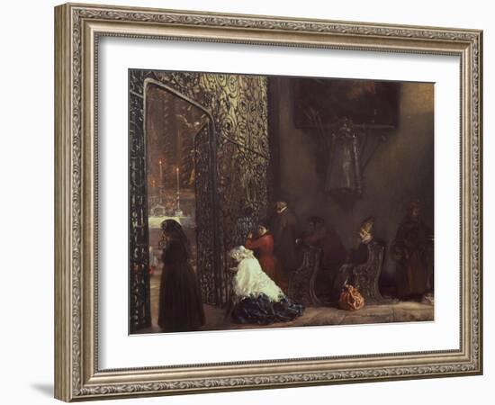 Morning Mass-Adolph Menzel-Framed Giclee Print