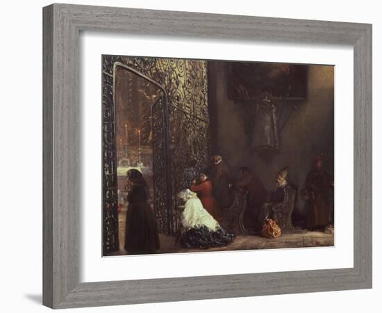 Morning Mass-Adolph Menzel-Framed Giclee Print