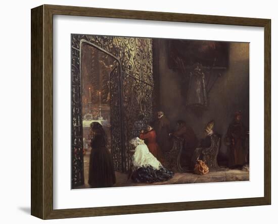 Morning Mass-Adolph Menzel-Framed Giclee Print