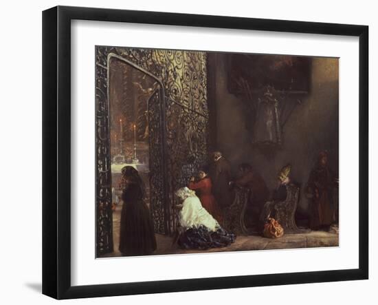 Morning Mass-Adolph Menzel-Framed Giclee Print