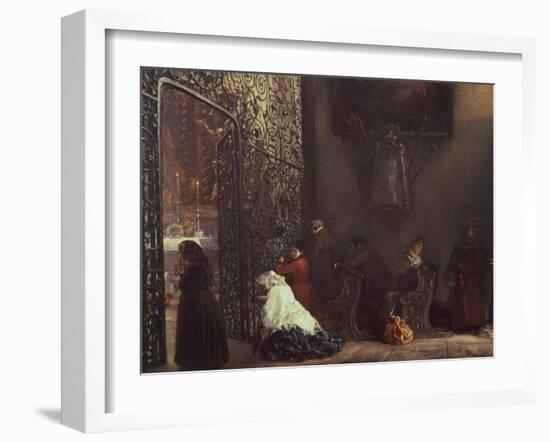 Morning Mass-Adolph Menzel-Framed Giclee Print