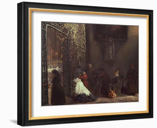 Morning Mass-Adolph Menzel-Framed Giclee Print