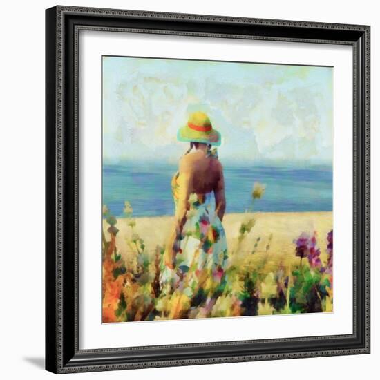 Morning Meadow Stroll I-Alonzo Saunders-Framed Art Print