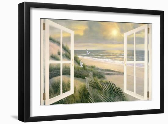 Morning Meditation with Windows-Diane Romanello-Framed Art Print