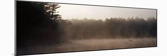 Morning Mist Adirondack State Park Old Forge Ny, USA-null-Mounted Photographic Print