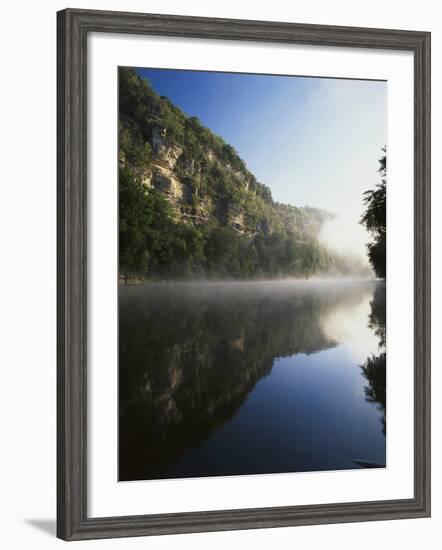 Morning Mist Along the Kentucky River Palisades, Kentucky, USA-Adam Jones-Framed Photographic Print