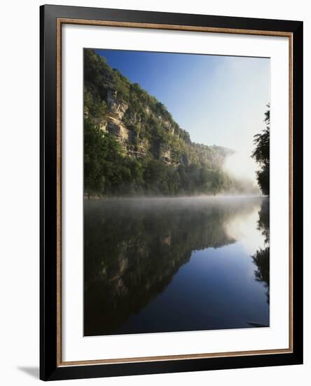 Morning Mist Along the Kentucky River Palisades, Kentucky, USA-Adam Jones-Framed Photographic Print