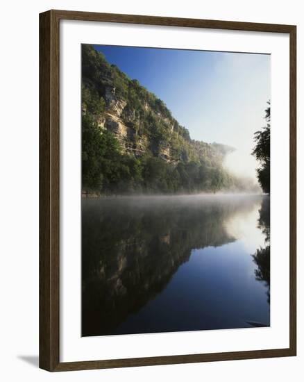 Morning Mist Along the Kentucky River Palisades, Kentucky, USA-Adam Jones-Framed Photographic Print