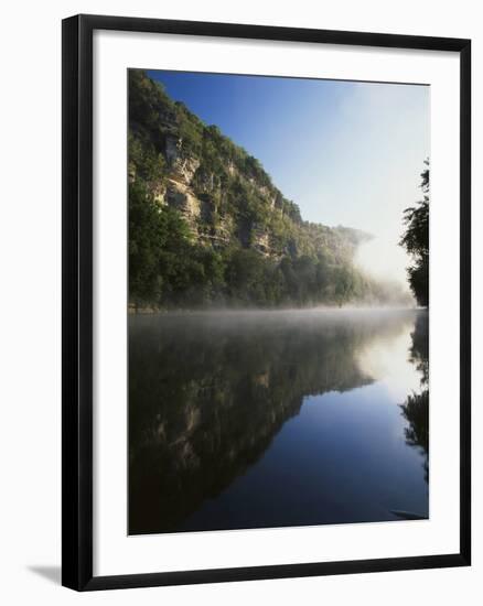Morning Mist Along the Kentucky River Palisades, Kentucky, USA-Adam Jones-Framed Photographic Print