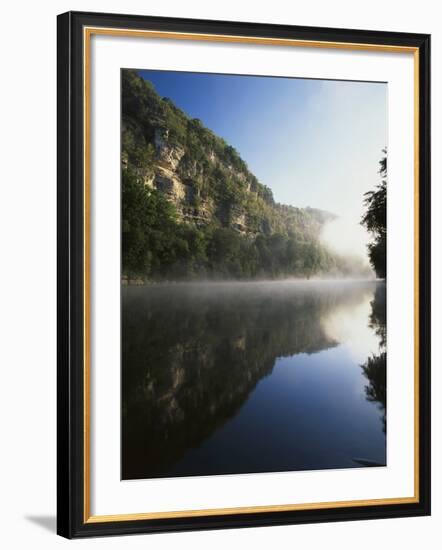 Morning Mist Along the Kentucky River Palisades, Kentucky, USA-Adam Jones-Framed Photographic Print