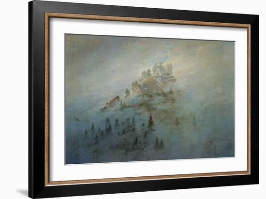 Morning Mist in the Mountains, 1808-Caspar David Friedrich-Framed Giclee Print