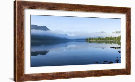 Morning Mist, Lake Ullswater, Lake District National Park, Cumbria, England, United Kingdom, Europe-James Emmerson-Framed Photographic Print