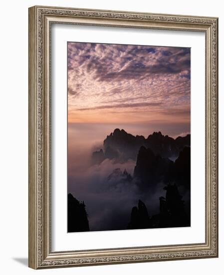 Morning Mist on Mt. Huangshan (Yellow Mountain), China-Keren Su-Framed Photographic Print