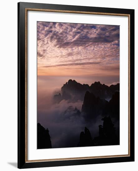 Morning Mist on Mt. Huangshan (Yellow Mountain), China-Keren Su-Framed Photographic Print