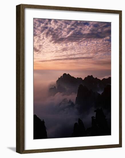 Morning Mist on Mt. Huangshan (Yellow Mountain), China-Keren Su-Framed Photographic Print