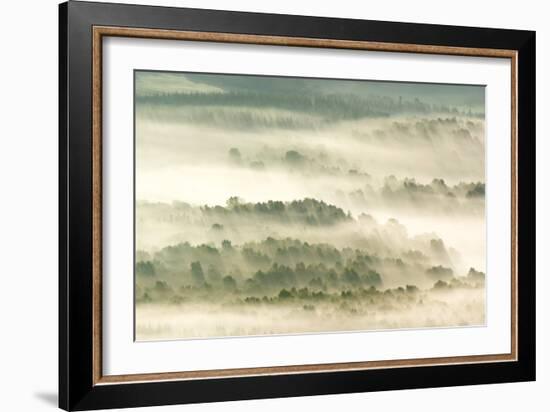 Morning Mist Over Farmland-Duncan Shaw-Framed Photographic Print