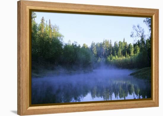 Morning Mist over River Negustyah-Andrey Zvoznikov-Framed Premier Image Canvas