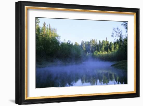 Morning Mist over River Negustyah-Andrey Zvoznikov-Framed Photographic Print