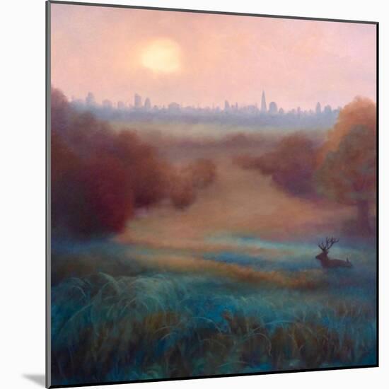 Morning Mist Richmond Park, 2021, (oil on canvas)-Lee Campbell-Mounted Giclee Print