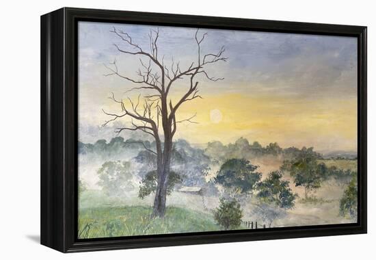 Morning Mist Rising, 2022 (Acrylic on Canvas)-Margaret Coxall-Framed Premier Image Canvas