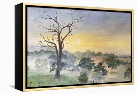 Morning Mist Rising, 2022 (Acrylic on Canvas)-Margaret Coxall-Framed Premier Image Canvas