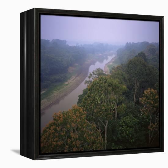 Morning Mists in Rio Negro Region of Amazon Rainforest, Amazonas State, Brazil, South America-Geoff Renner-Framed Premier Image Canvas