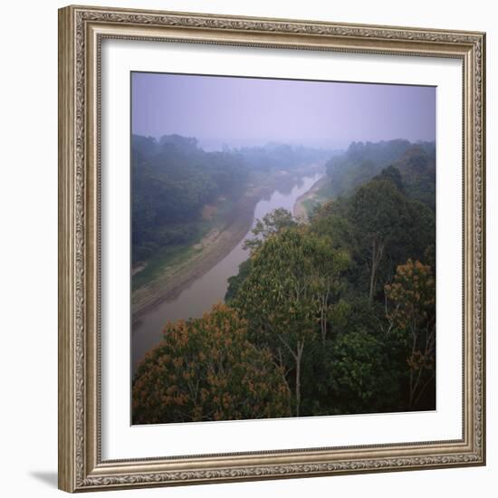 Morning Mists in Rio Negro Region of Amazon Rainforest, Amazonas State, Brazil, South America-Geoff Renner-Framed Photographic Print